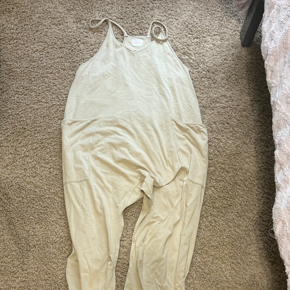 Women's Cream free people onesie